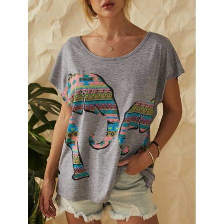 <b>Notice</b>: Undefined variable: alt_image in <b>/www/wwwroot/www.clothlars.com/vqmod/vqcache/vq2-catalog_view_theme_fastor_template_product_product.tpl</b> on line <b>133</b>Elephant Print O-neck Short Sleeve Women Casual T-shirts