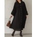 <b>Notice</b>: Undefined variable: alt_image in <b>/www/wwwroot/www.clothlars.com/vqmod/vqcache/vq2-catalog_view_theme_fastor_template_product_product.tpl</b> on line <b>155</b>Women Loose Shirt Buttons Solid V-Neck Calf Length Midi Dresses