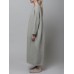 Women Thick Warm Loose Sweatshirt O-Neck Calf Length Midi Dresses