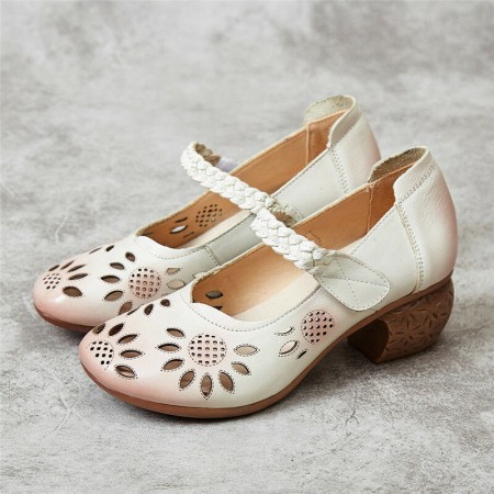 <b>Notice</b>: Undefined variable: alt_image in <b>/www/wwwroot/www.clothlars.com/vqmod/vqcache/vq2-catalog_view_theme_fastor_template_product_product.tpl</b> on line <b>133</b>Leather Cutout Floral Braided Adjustable Ankle Strap Chunky Heel D'orsay Pumps