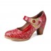 <b>Notice</b>: Undefined variable: alt_image in <b>/www/wwwroot/www.clothlars.com/vqmod/vqcache/vq2-catalog_view_theme_fastor_template_product_product.tpl</b> on line <b>155</b>Retro Leather Embossed Floral Hook Loop Ankle Strap Chunky Heel Pumps