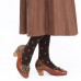 <b>Notice</b>: Undefined variable: alt_image in <b>/www/wwwroot/www.clothlars.com/vqmod/vqcache/vq2-catalog_view_theme_fastor_template_product_product.tpl</b> on line <b>162</b>Retro Three Colors Cute Florals Shallow Mouth Round Leather Slip On Casual Pumps