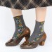 <b>Notice</b>: Undefined variable: alt_image in <b>/www/wwwroot/www.clothlars.com/vqmod/vqcache/vq2-catalog_view_theme_fastor_template_product_product.tpl</b> on line <b>162</b>Retro Three Colors Cute Florals Shallow Mouth Round Leather Slip On Casual Pumps