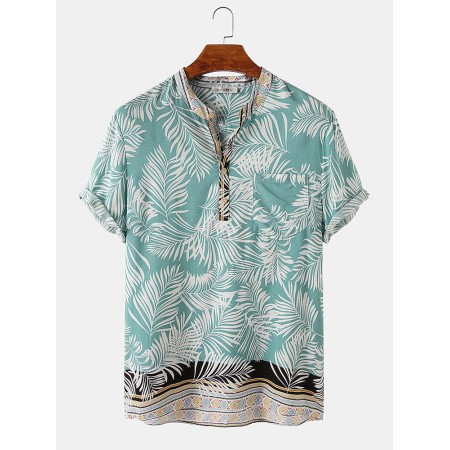 <b>Notice</b>: Undefined variable: alt_image in <b>/www/wwwroot/www.clothlars.com/vqmod/vqcache/vq2-catalog_view_theme_fastor_template_product_product.tpl</b> on line <b>133</b>Banggood Design Men Rayon Tropical Leaf Ethnic Border Print Breathable Henley Shirts