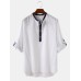 <b>Notice</b>: Undefined variable: alt_image in <b>/www/wwwroot/www.clothlars.com/vqmod/vqcache/vq2-catalog_view_theme_fastor_template_product_product.tpl</b> on line <b>155</b>Mens 100% Cotton Stand Collar Three Quarter Sleeve Casual Henley Shirts